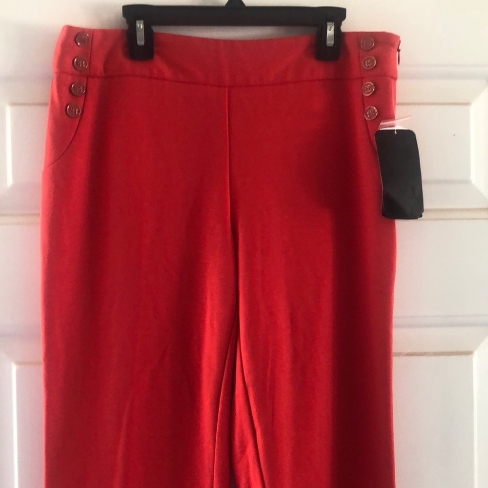 NWT! Jules & Leopold, Wide Leg, Coral Pants w/ Size Zipper! Size 4!